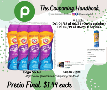 Arm & Hammer Odor Blasters Scent Booster, In-Wash, Fresh Burst 24 oz por $1.99