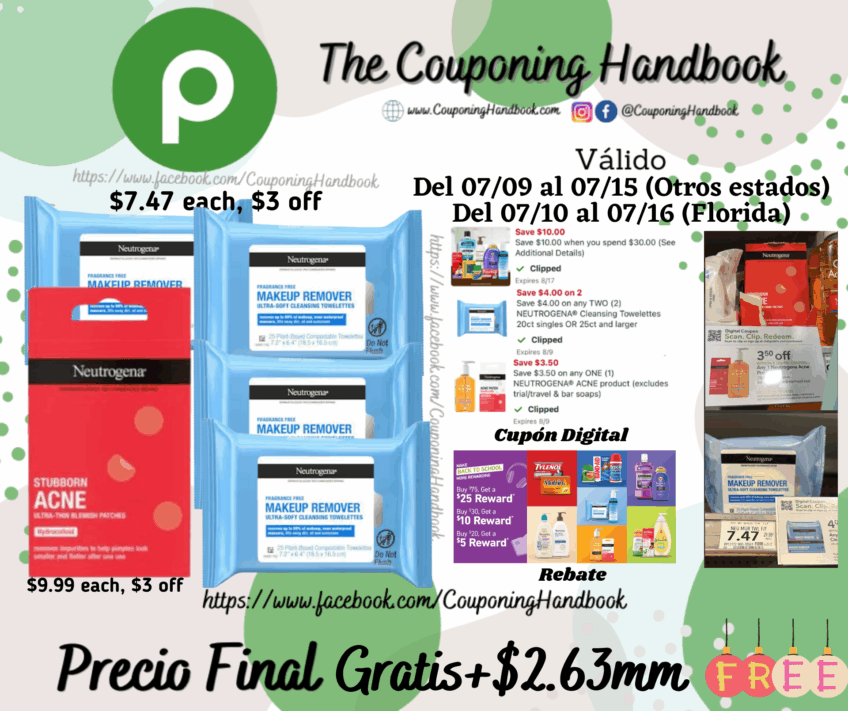 05 productos neutrogena Gratis