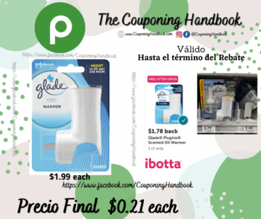 Glade PlugIns Warmer, Scented Oil 1 warmer por $0.21