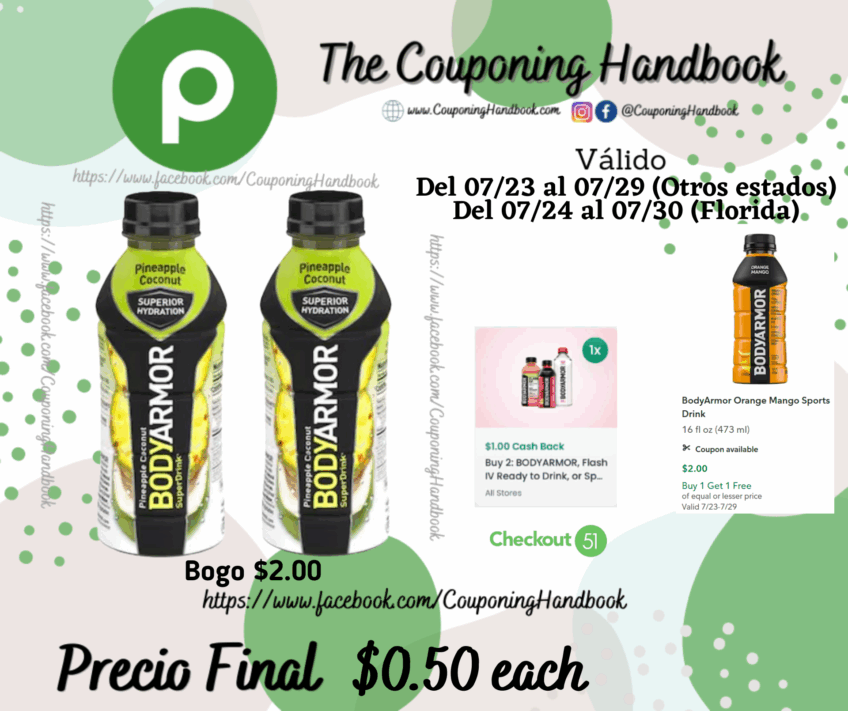 BodyArmor Super Drink por $0.50