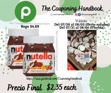 Nutella Gluten-Free Chocolate Hazelnut Spread, 13 Oz Jar por $2.35