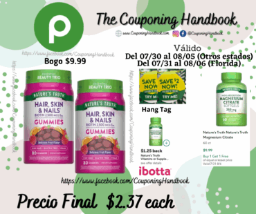 Nature’s Truth Nature’s Truth Hair Skin Nails Gummies 80 por $2.37