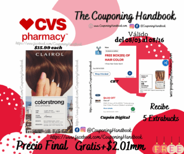 Clairol ColorStrong Zero Ammonia Permanent Hair Color Gratis mas Ganancia