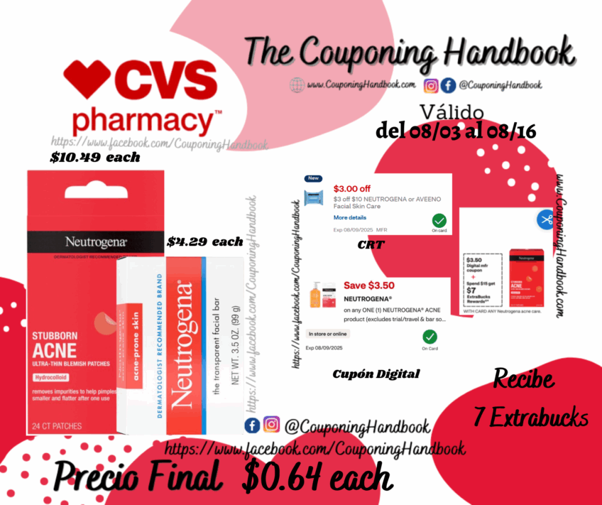 02 Productos Neutrogena por $0.64