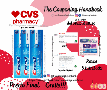 03 Crest Pro-Health Whitening Anticavity Fluoride Toothpaste, 4.3 OZ Gratis