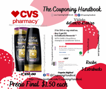 L’Oreal Paris Elvive Total Shampoo or conditioner por $1.50