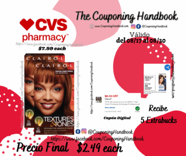 Clairol Professional Textures & Tones Hair Color por $2.49