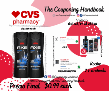 AXE Body Wash for Men, 16 OZ por $0.99