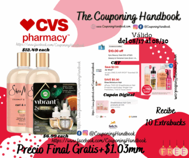 02 shampoo Shea Moisture y 01 Air Wick® Vibrant Scented Oil Refill Gratis