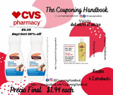 Palmer’s Cocoa Butter Formula Lotion, 8.5 OZ por $1.94