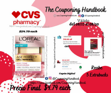 L’Oreal Paris Age Perfect Rosy Tone Cooling Night Moisturizer, 1.7 OZ por $4.79