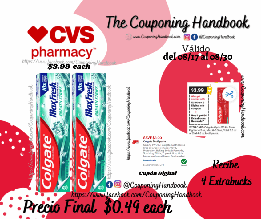 Colgate Max Fresh Whitening Anticavity Fluoride Toothpaste por $0.49