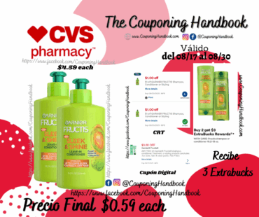 Garnier Fructis Sleek & Shine Intensely Smooth Leave-In Conditioning Cream por $0.59