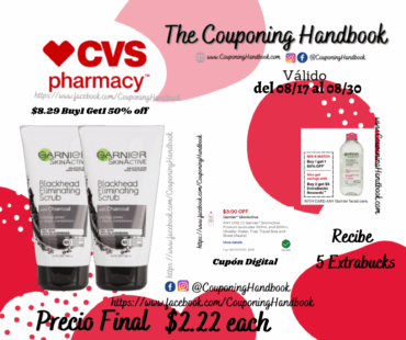 Garnier SkinActive Charcoal Blackhead Acne Treatment Scrub, 5 OZ por $2.22