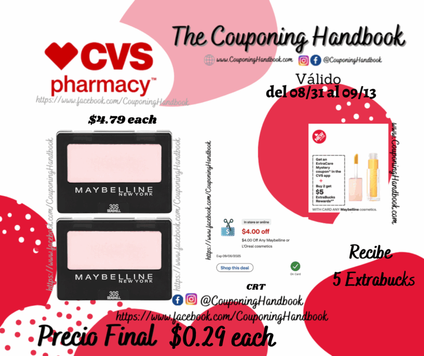 Maybelline Expert Wear Eyeshadow por $0.29