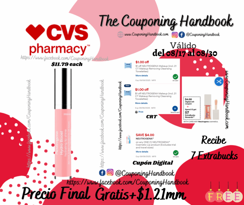 Neutrogena Hydro Boost Hydrating Lip Shine Gratis