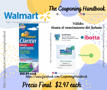 Children’s Claritin 24 Hour Non-Drowsy Allergy Relief, 4 fl oz por $2.97