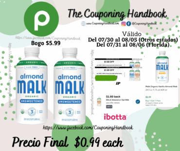 Malk Organic Unsweetened Almond Malk por $0.99