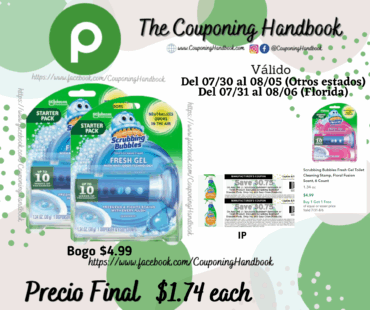 Scrubbing Bubbles Fresh Gel Toilet Cleaning Stamp por $1.74