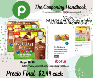 Carnation Breakfast Essentials High Protein Nutritional Drink por $2.99