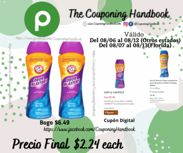 Arm & Hammer Odor Blasters Scent Booster, In-Wash, Fresh Burst 24 oz por $2.24