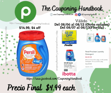 Persil Ultra Pacs Advanced Clean Detergent por $4.99