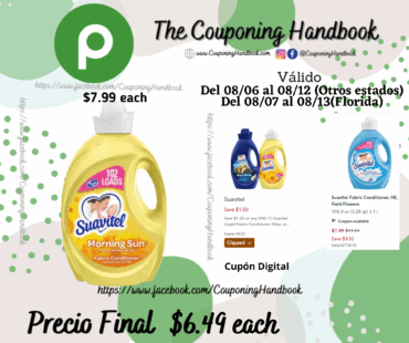 Suavitel FABRIC CONDITIONER por $6.49