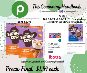 The Skinny Cow Cones, Vanilla Caramel, 4 Pack por $1.59