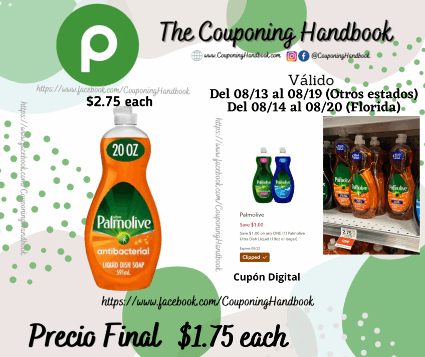 Palmolive Ultra Antibacterial Dish Liquid, Orange 20 fl oz por $1.75