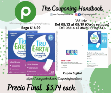 Tru Earth Eco-Strips Laundry Detergent Sheets, Lilac Breeze, 32-Strips por $3.74