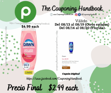 Dawn Gentle Clean EZ-Squeeze Dish Soap 24.3 Fl Oz por $2.99