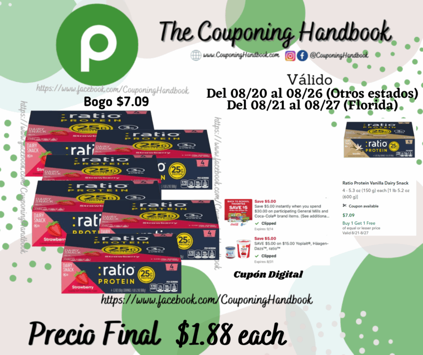 Ratio Dairy Snack Protein por $1.88