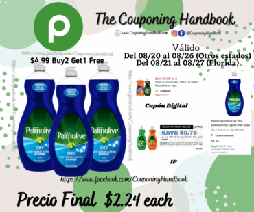 Palmolive Ultra Oxy Plus Dishwashing Liquid Dish Soap 32.5 fl por $2.24