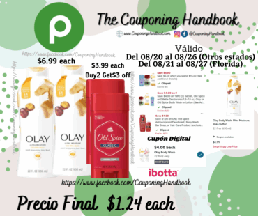 Productos Olay y/o Old Spice por $1.24