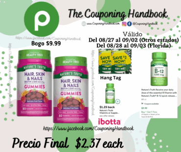 Nature’s Truth Nature’s Truth Hair Skin Nails Gummies 80 por $2.37