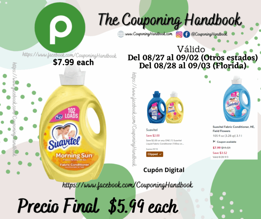 Suavitel FABRIC CONDITIONER por $5.99