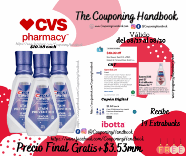 03 Crest 3D White Brilliance Stain Prevention Whitening Mouthwash, 16 OZ Gratis