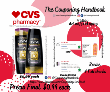 L’Oreal Paris Elvive Shampoo or Conditioner por $0.99
