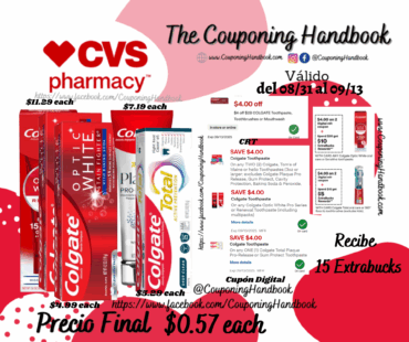 Productos Colgate por $0.57