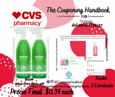 Method Antibac All Purpose Cleaner, Bamboo, 28 oz por $0.39