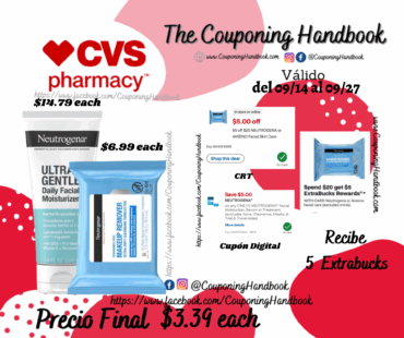 Productos Neutrogena por $3.39