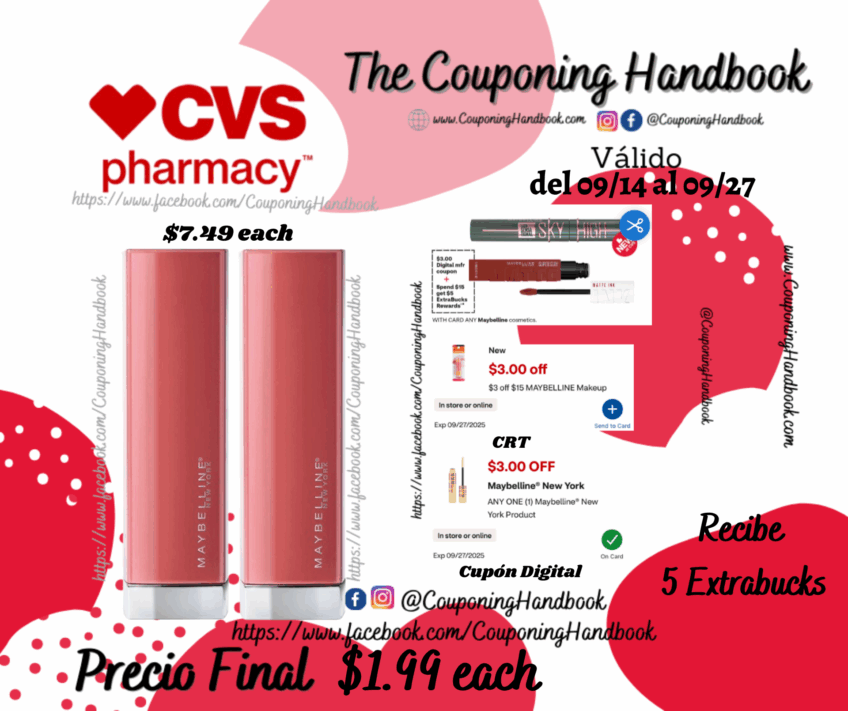 Maybelline Color Sensational Made For All Lipstick por $1.99