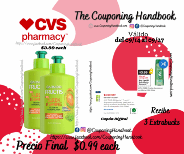 Garnier Fructis Sleek & Shine Intensely Smooth Leave-In Conditioning Cream por $0.99