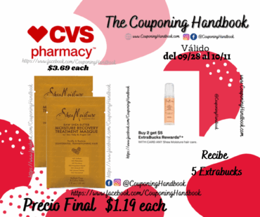 SheaMoisture Raw Shea Butter Moisture Recovery Treatment Masque, 2 OZ por $1.19