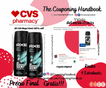 02 AXE Deodorant Body Spray Gratis