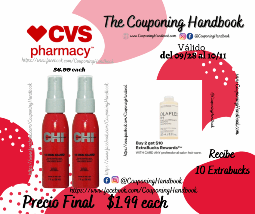 CHI 44 Iron Guard Thermal Protection Spray, 2 OZ por $1.99