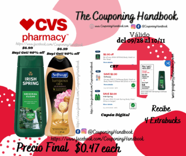 Softsoap Moisturizing Body Wash y/o 01 Irish Spring Body Wash por $0.47