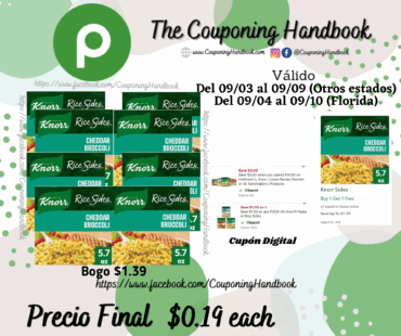 Knorr Rice Sides Cheddar Broccoli por $0.19