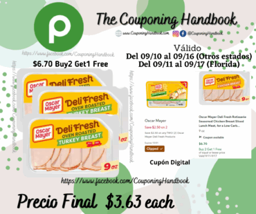 Oscar Mayer Deli Fresh Oven Roasted Turkey Breast Sliced Lunch Meat por $3.63