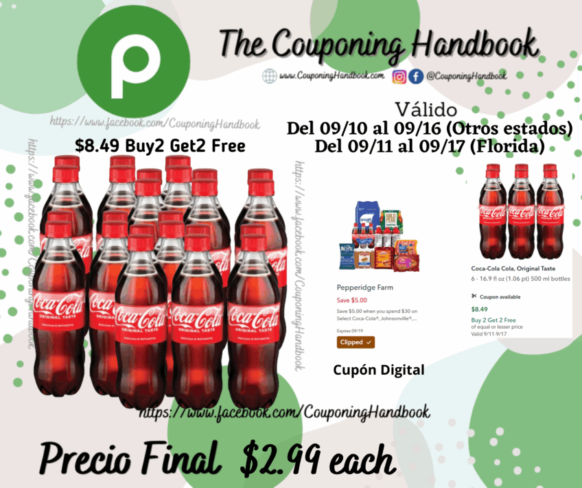 Coca-Cola Cola, Original Taste 6 por $2.99